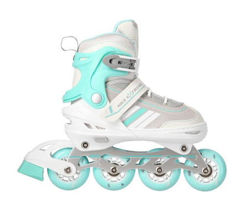 Роликові ковзани 2в1 NILS EXTREME NH18191 розмір L 39-43, біло-блакитні