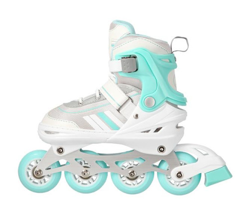 Роликові ковзани 2в1 NILS EXTREME NH18191 розмір L 39-43, біло-блакитні