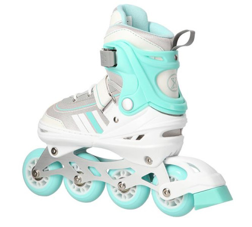 Роликові ковзани 2в1 NILS EXTREME NH18191 розмір L 39-43, біло-блакитні