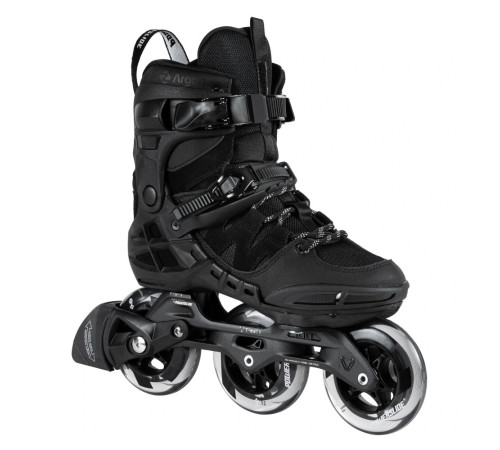 Роликові ковзани Powerslide Phuzion Argon Black 100 Trinity розмір 45 Роликові ковзани Powerslide Phuzion Argon Black 100 Trinity розмір 45