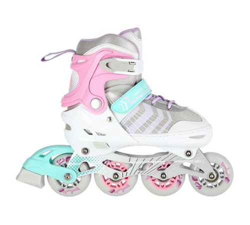 Роликові ковзани 4в1 NILS EXTREME NH18192 розмір S 29-33, біло-рожевий