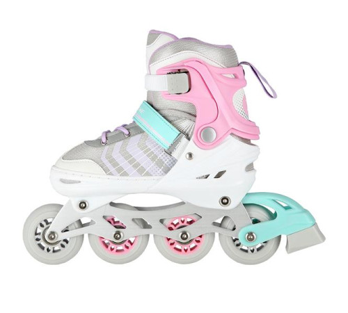 Роликові ковзани 4в1 NILS EXTREME NH18192 розмір S 29-33, біло-рожевий