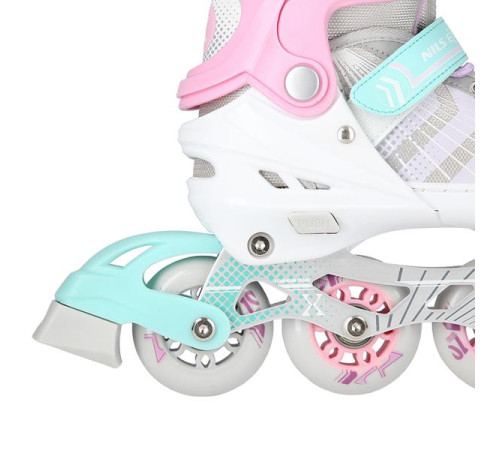 Роликові ковзани 4в1 NILS EXTREME NH18192 розмір S 29-33, біло-рожевий