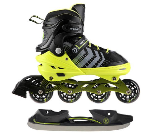 Роликові ковзани 4в1 NILS EXTREME NH18192 розмір M 34-38, чорно-жовті