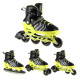 Роликові ковзани 4в1 NILS EXTREME NH18192 розмір L 39-43, чорно-жовті