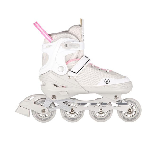 Роликові ковзани 2в1 NILS EXTREME NH18188 розмір M 34-38, сіро-рожеві