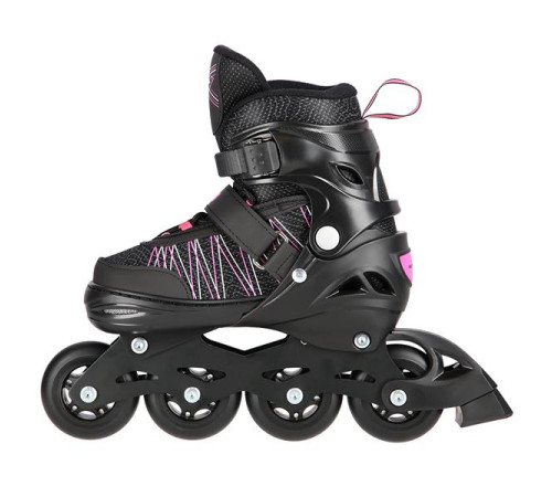 Роликові ковзани 2в1 NILS EXTREME NH11912A розмір S 31-34, чорно-рожеві