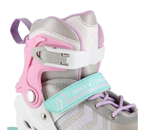 Роликові ковзани 4в1 NILS EXTREME NH18192 розмір M 34-38, біло-рожеві
