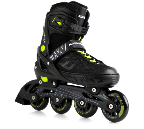 Роликові ковзани Blackwheels Sonic L - розмір 36-39, чорно-зелені Роликові ковзани Blackwheels Sonic L - розмір 36-39, чорно-зелені