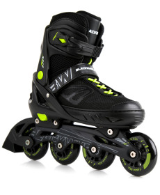 Роликові ковзани Blackwheels Sonic XL - розмір 39-42, чорно-зелені