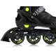 Роликові ковзани Blackwheels Sonic XL - розмір 39-42, чорно-зелені