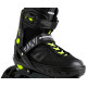 Роликові ковзани Blackwheels Sonic XL - розмір 39-42, чорно-зелені
