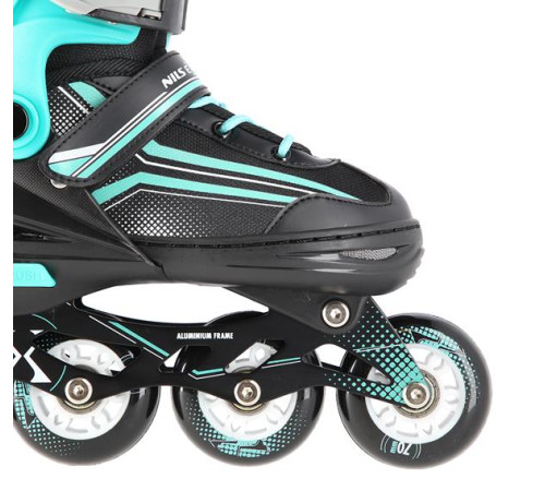 Роликові ковзани 2в1 NILS EXTREME NH18190 розмір M 34-38, чорно-блакитні