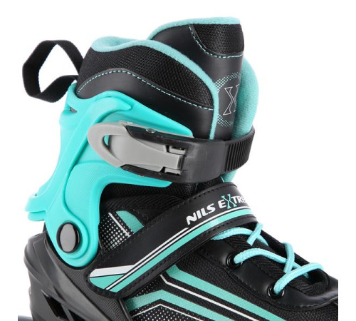 Роликові ковзани 2в1 NILS EXTREME NH18190 розмір M 34-38, чорно-блакитні