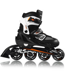 Роликові ковзани Blackwheels Sonic L - розмір 36-39, чорно-білі