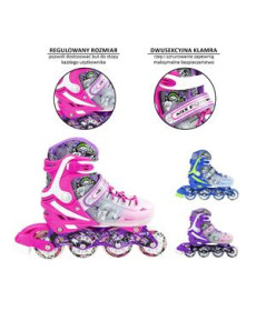 Ролики NILS EXTREME NJ1812 A фіолетові розмір S 