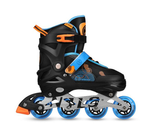 Роликові ковзани NILS EXTREME NA13808 розмір M 34-37, чорно-сині