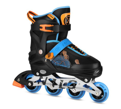 Роликові ковзани NILS EXTREME NA13808 розмір L 38-41, чорно-сині