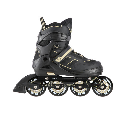 Роликові ковзани NILS EXTREME NA14174 розмір L 39-42, чорно-золотисті