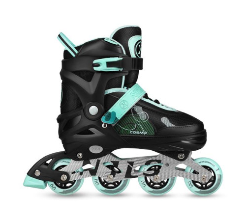 Роликові ковзани NILS EXTREME NA13808 розмір M 34-37, чорно-зелені