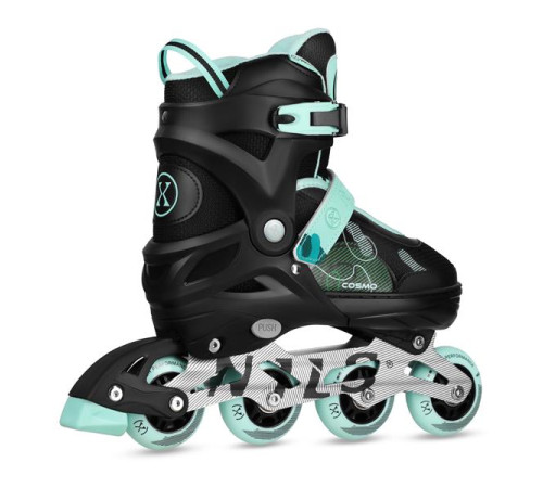 Роликові ковзани NILS EXTREME NA13808 розмір M 34-37, чорно-зелені