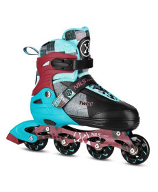 Роликові ковзани NILS EXTREME NA13810 розмір S 31-34, чорно-блакитні