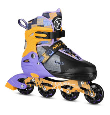 Роликові ковзани NILS EXTREME NA13808 розмір L 39-42, чорно-помаранчеві