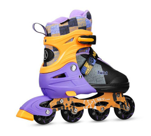 Роликові ковзани NILS EXTREME NA13808 розмір L 39-42, чорно-помаранчеві