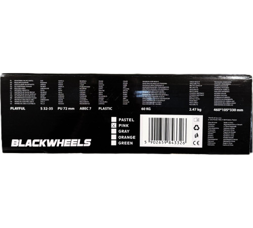 Роликові ковзани Blackwheels Playful S - розмір 32-35, рожеві Роликові ковзани Blackwheels Playful S - розмір 32-35, рожеві