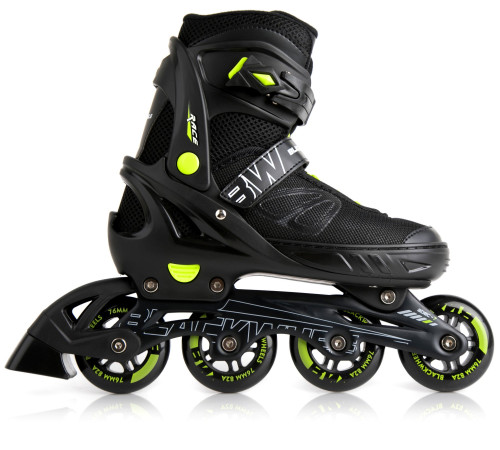 Роликові ковзани Blackwheels Sonic M - розмір 32-35, чорно-зелені Роликові ковзани Blackwheels Sonic M - розмір 32-35, чорно-зелені