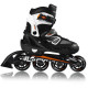 Роликові ковзани Blackwheels Playful S - розмір 32-35, чорно-білі
