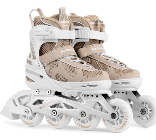 Роликові ковзани Blackwheels Flex Pro L - розмір 38-41, бежеві Роликові ковзани Blackwheels Flex Pro L - розмір 38-41, бежеві