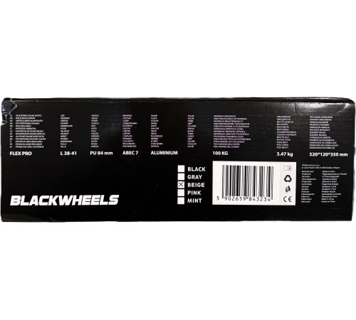 Роликові ковзани Blackwheels Flex Pro L - розмір 38-41, бежеві Роликові ковзани Blackwheels Flex Pro L - розмір 38-41, бежеві