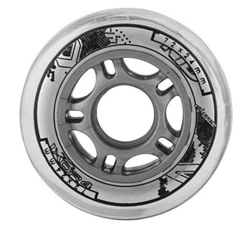 Колеса для роликових ковзанів PU 72x24 82A (4 pcs) NILS EXTREME - білі Колеса для роликових ковзанів PU 72x24 82A (4 pcs) NILS EXTREME - білі
