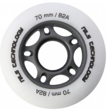 Колеса для роликових ковзанів PU 70x24 82A  (4 szt.) NILS EXTREME - білі матові