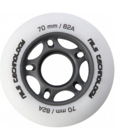 Колеса для роликових ковзанів PU 70x24 82A  (4 szt.) NILS EXTREME - білі матові