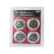 Колеса для роликових ковзанів PU 64x24 82A (4 pcs) + ABEC-7 (8 pcs) SET NILS EXTREME - білий