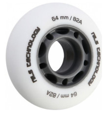 Колеса для роликових ковзанів PU 64x24 82A  (4 szt.) NILS EXTREME - білі матові