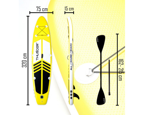 Надувна SUP дошка THUNDER COAST YELLOW 320