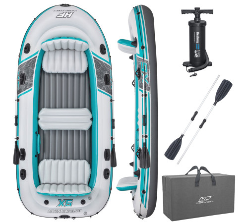 Надувний човен Hydro-Force Adventure Elite X5 Bestway 65159 Надувний човен Hydro-Force Adventure Elite X5 Bestway 65159