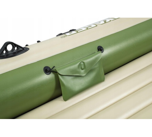 Човен надувний Bestway Voyager X3 Raft 294 х 137 см, зелено-бежевий