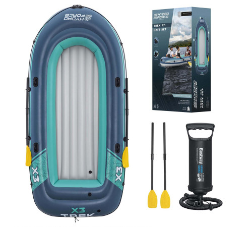 Надувний човен Trek X3 Raft 294 x 137 см Bestway 61154 Надувний човен Trek X3 Raft 294 x 137 см Bestway 61154