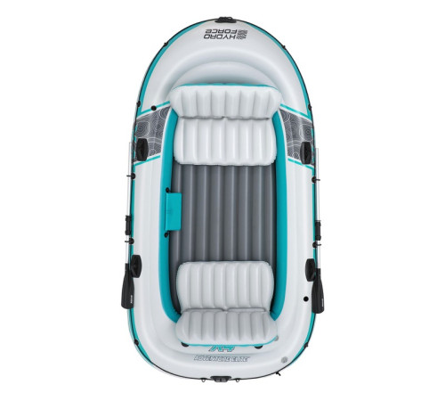 Човен надувний Bestway Hydro-Force Adventure Elite X4 315 х 165 см, блакитно-сірий