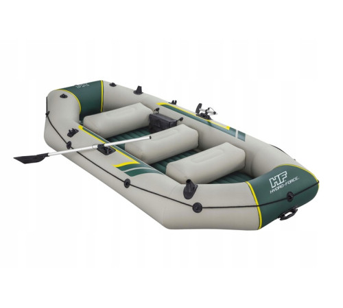 Човен надувний Bestway Hydro-Force Ranger Elite X4320 х 148 см, зелено-бежевий