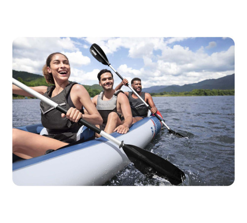 Каяк надувний Bestway 65132 Hydro-Force Rapid X3 381 х 100 см Каяк надувний Bestway 65132 Hydro-Force Rapid X3 381 х 100 см