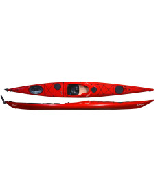 Каяк Zegul Reval PE MV RudderSkeg, 520 х 54 см - червоний