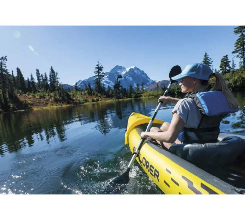 Каяк надувний Intex EXPLORER K2 312 x 91 x 51 см, жовто-сірий