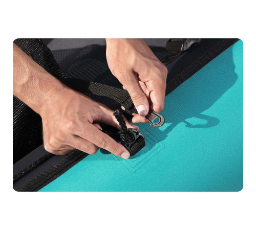 Каяк надувний Bestway Hydro-Force Ventura Elite X1 280 х 86 см, блакитно-чорний