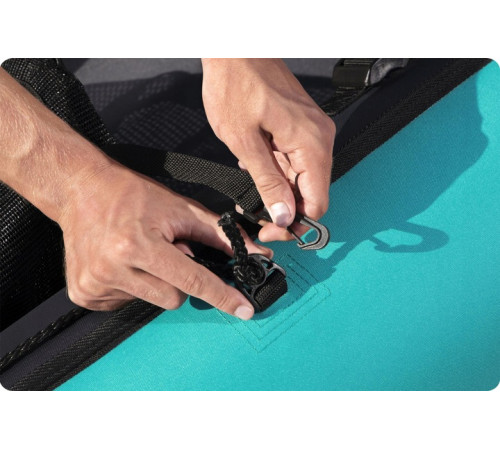 Каяк надувний Bestway Hydro-Force Ventura Elite X1 280 х 86 см, блакитно-чорний