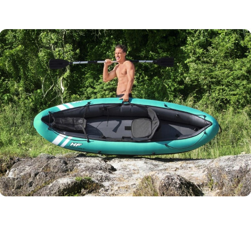 Каяк надувний Bestway Hydro-Force Ventura Elite X1 280 х 86 см, блакитно-чорний